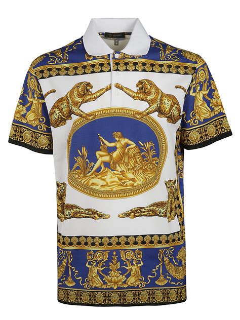 blue versace shirt|authentic versace shirts.